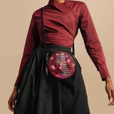 "Imani" Pomegranate Red Circle Crossbody Bag - BRAVE ONES DEAL