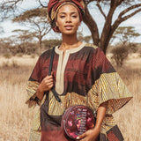 "Imani" Pomegranate Red Circle Crossbody Bag