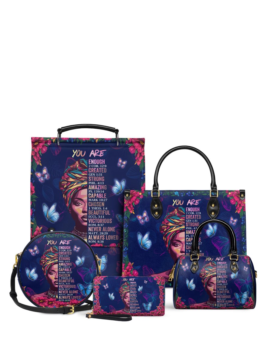"Imani" Blue Orchid Leather Backpack Bundle DD DEAL