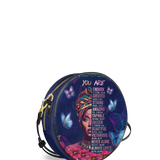 "Imani" Blue Orchid Circle Crossbody Bag - BRAVE ONES DEAL