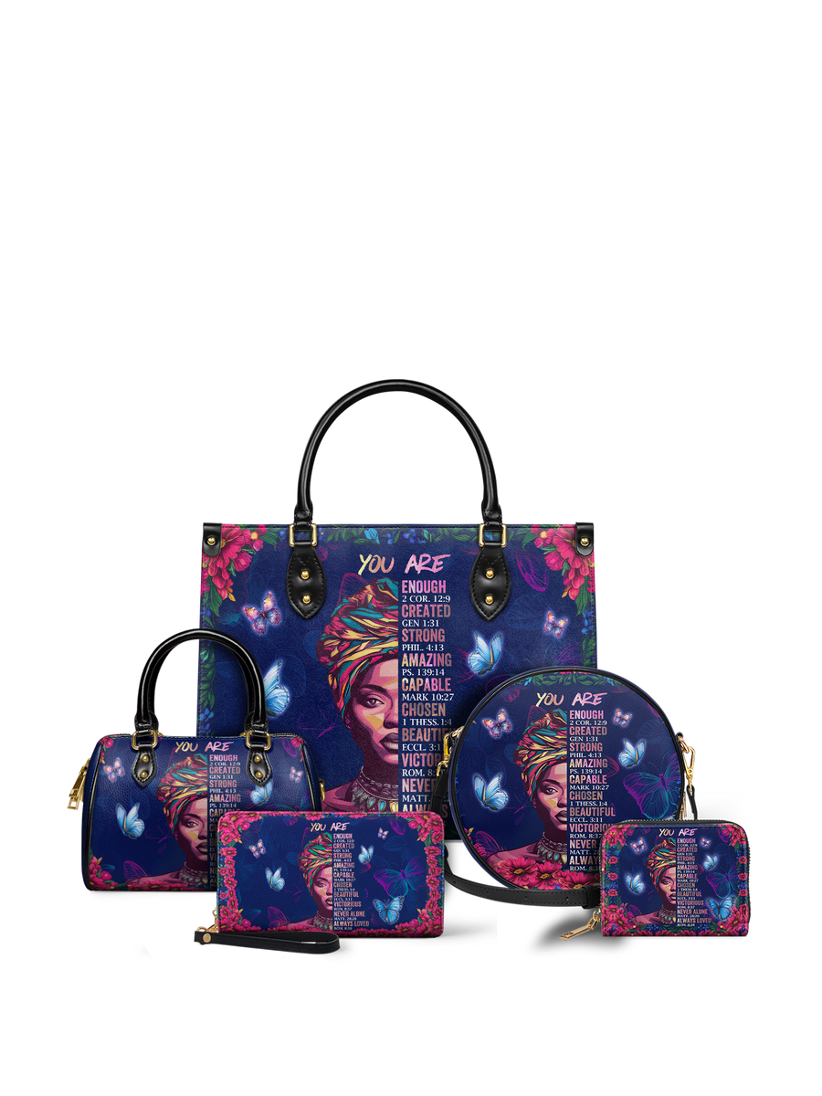 "Imani" Blue Orchid Leather Handbag DD DEAL