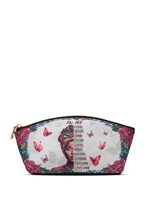 "Imani" Dove White Eclipse Makeup Bag