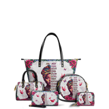"Imani" Dove White Leather Tote Bag - BRAVE ONES DEAL