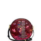 "Imani" Pomegranate Red Circle Crossbody Bag - BRAVE ONES DEAL