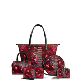 "Imani" Pomegranate Red Leather Tote Bag - BRAVE ONES DEAL