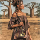 "Imarimom" Small Leather Handbag