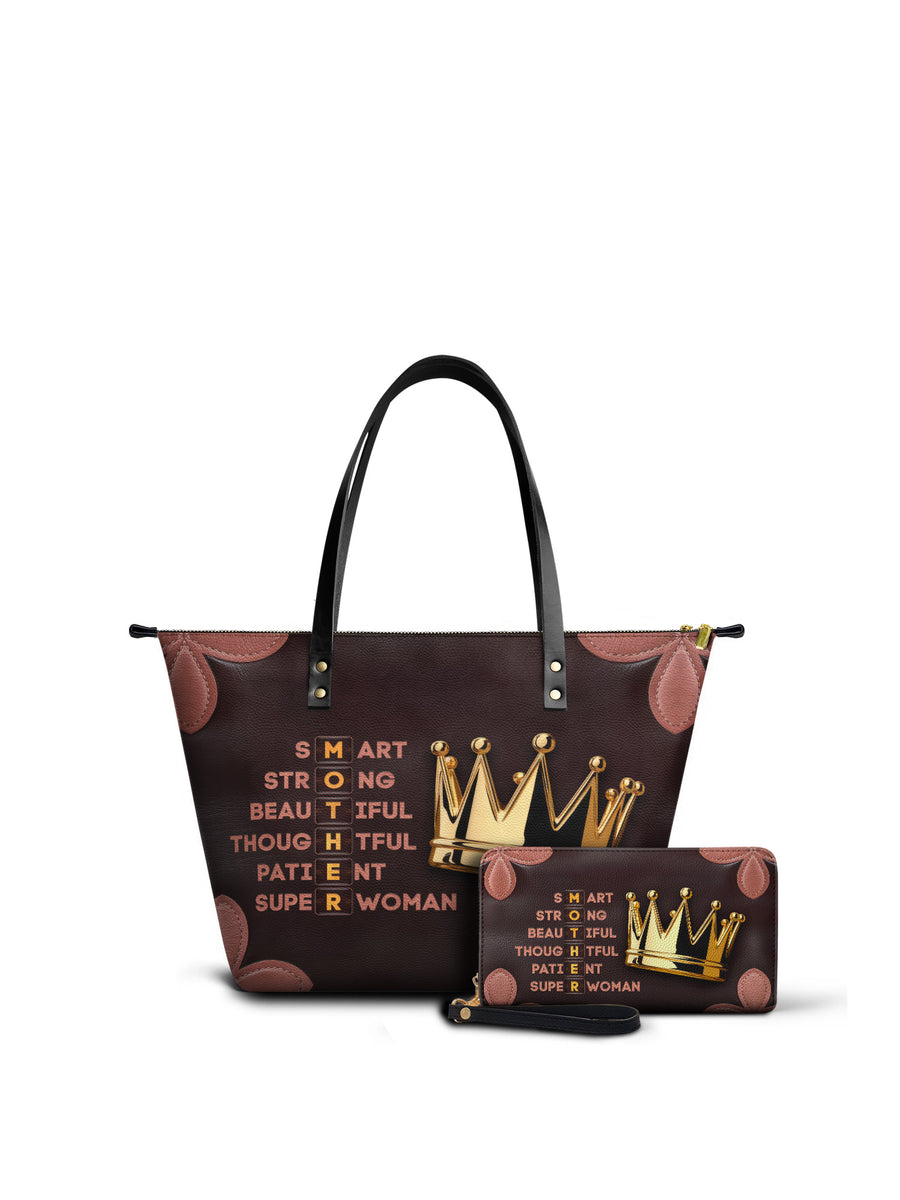 "Imarimom" Leather Tote Bag Matching Set - DD DEAL