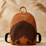 "Kora" Brown Leather Backpack