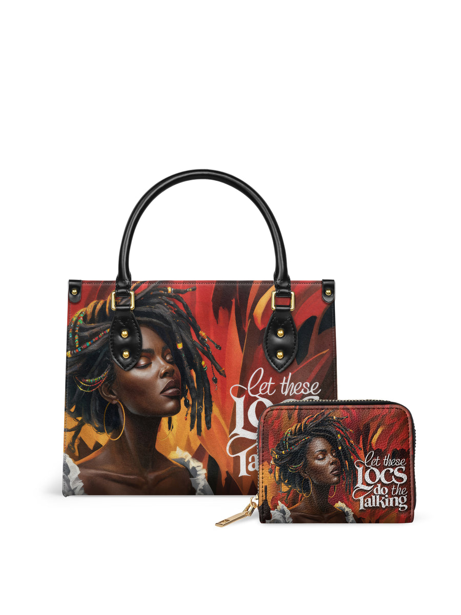 "Locella" Small Leather Handbag Matching Set - DD DEAL