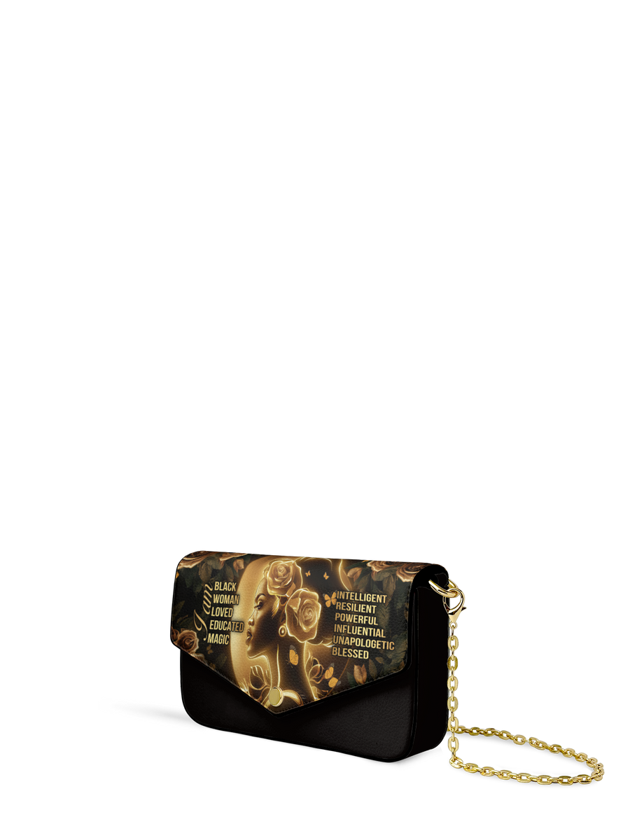 "Lumina" Envelope Chain Crossbody Bag