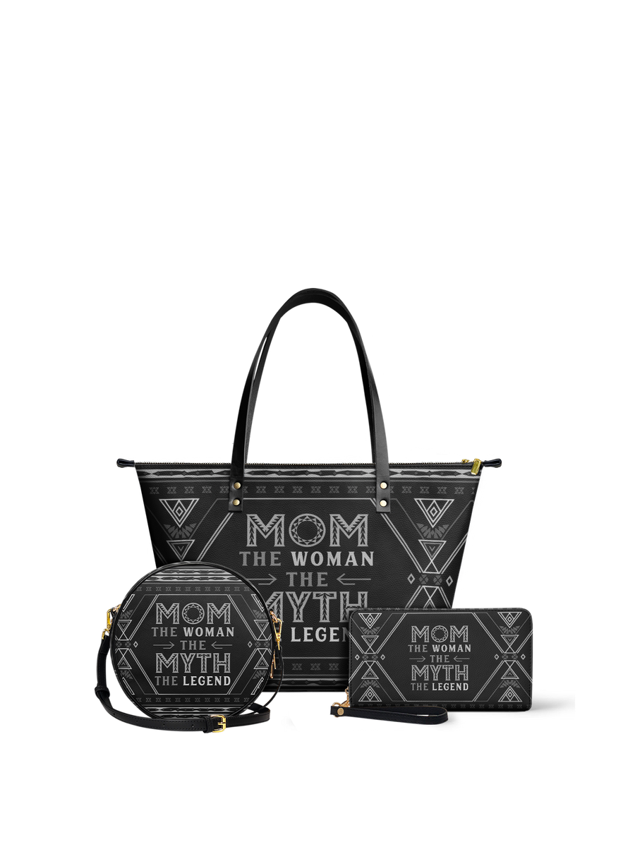 "Mamalore" Leather Tote Bag Matching Set - DD DEAL