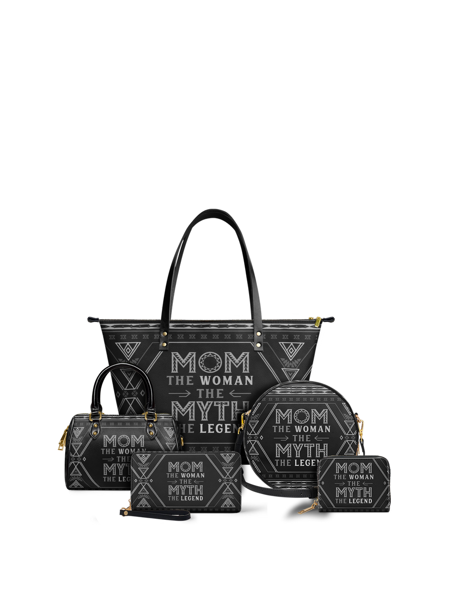 "Mamalore" Leather Tote Bag Matching Set - DD DEAL