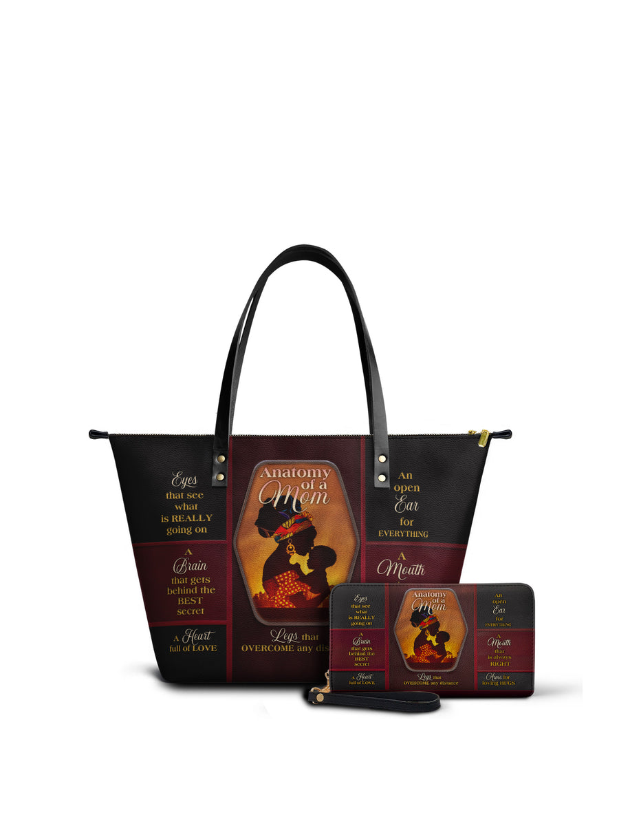"Mamoya" Leather Tote Bag Matching Set - DD DEAL