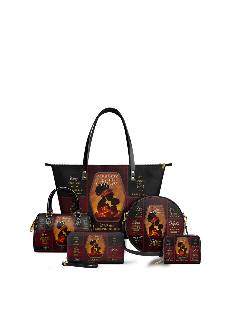 "Mamoya" Leather Tote Bag Matching Set - DD DEAL