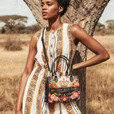 "Naija Royale" Small Leather Handbag