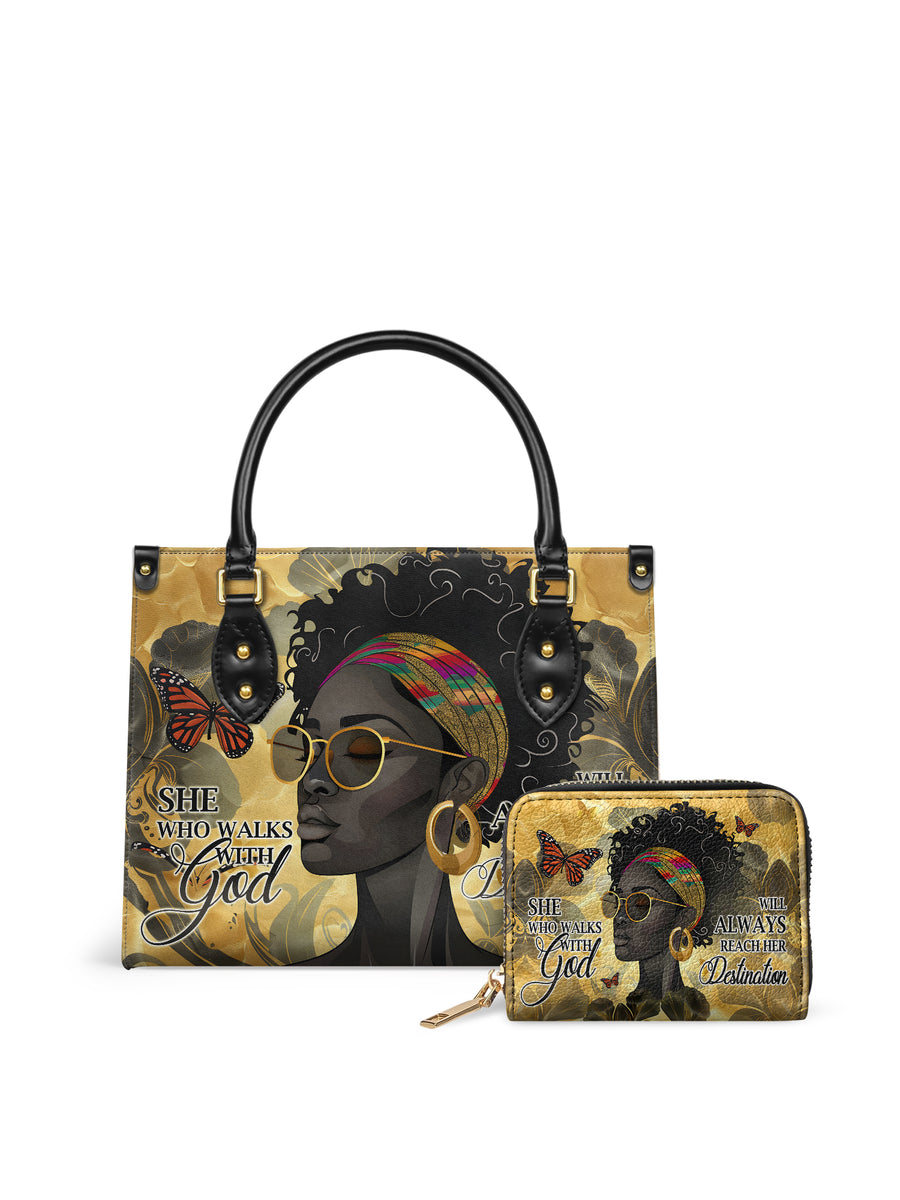 "Njia" Small Leather Handbag Matching Set - DD DEAL