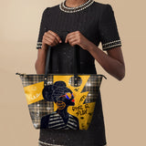 "Sanaa" Cornbread Leather Tote Bag