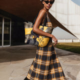 "Sanaa" Cornbread Leather Tote Bag
