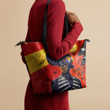 "Sanaa" Paprika Leather Tote Bag - BRAVE ONES DEAL