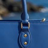 "Serwa" Cobalt Blue Leather Handbag