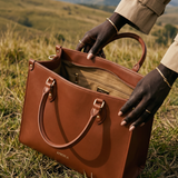 "Serwa" Brown Leather Handbag