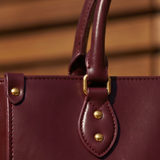 "Serwa" Oxblood Red Leather Handbag
