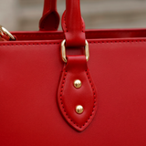 "Serwa" Red Leather Handbag