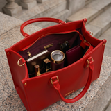 "Serwa" Red Leather Handbag