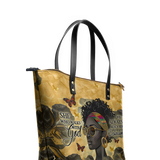 "Njia" Leather Tote Bag BTS DEAL
