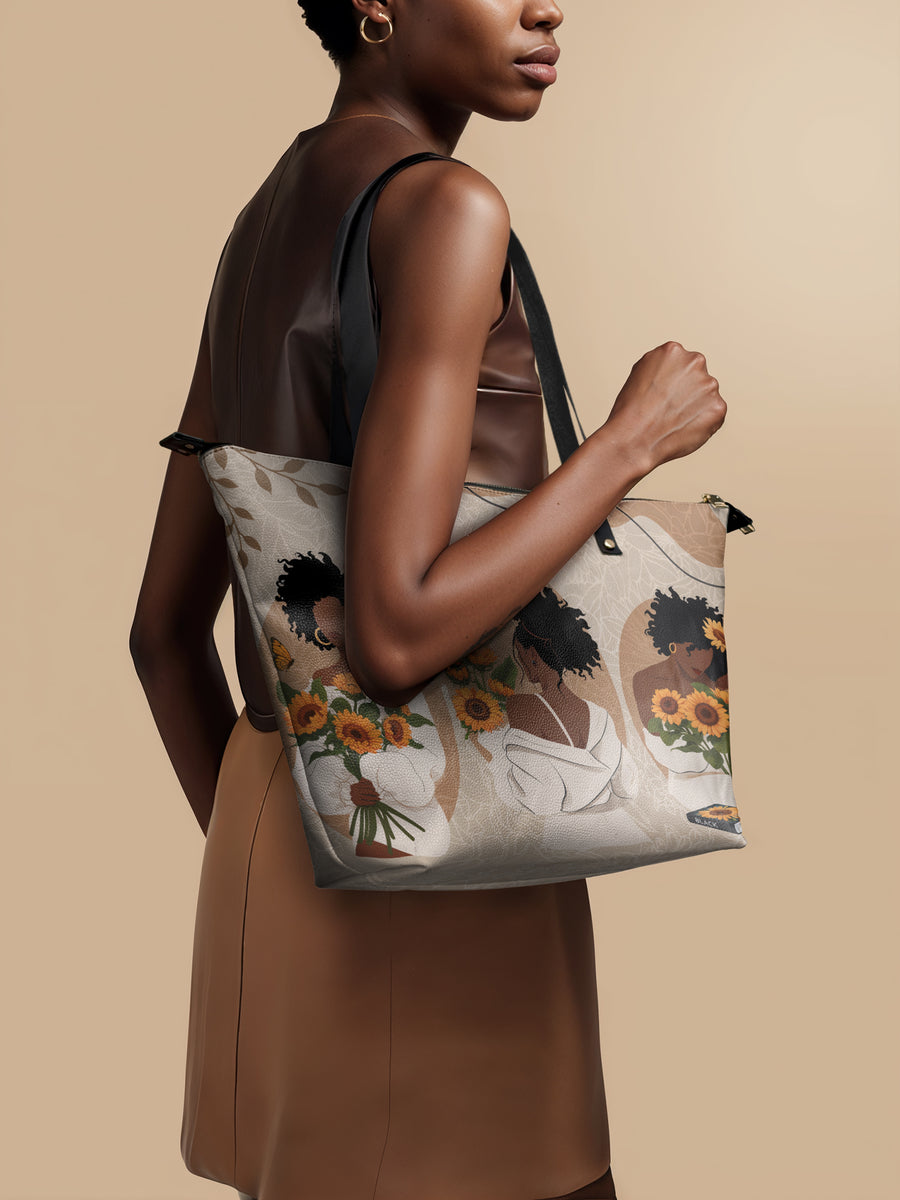 "Solina" Leather Tote Bag