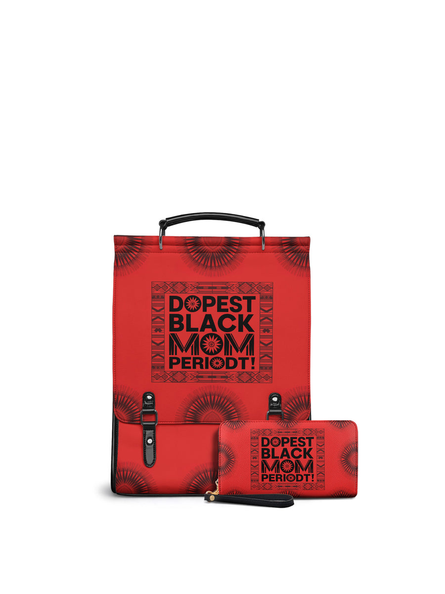 "Tajimom" Leather Backpack Matching Set - DD DEAL