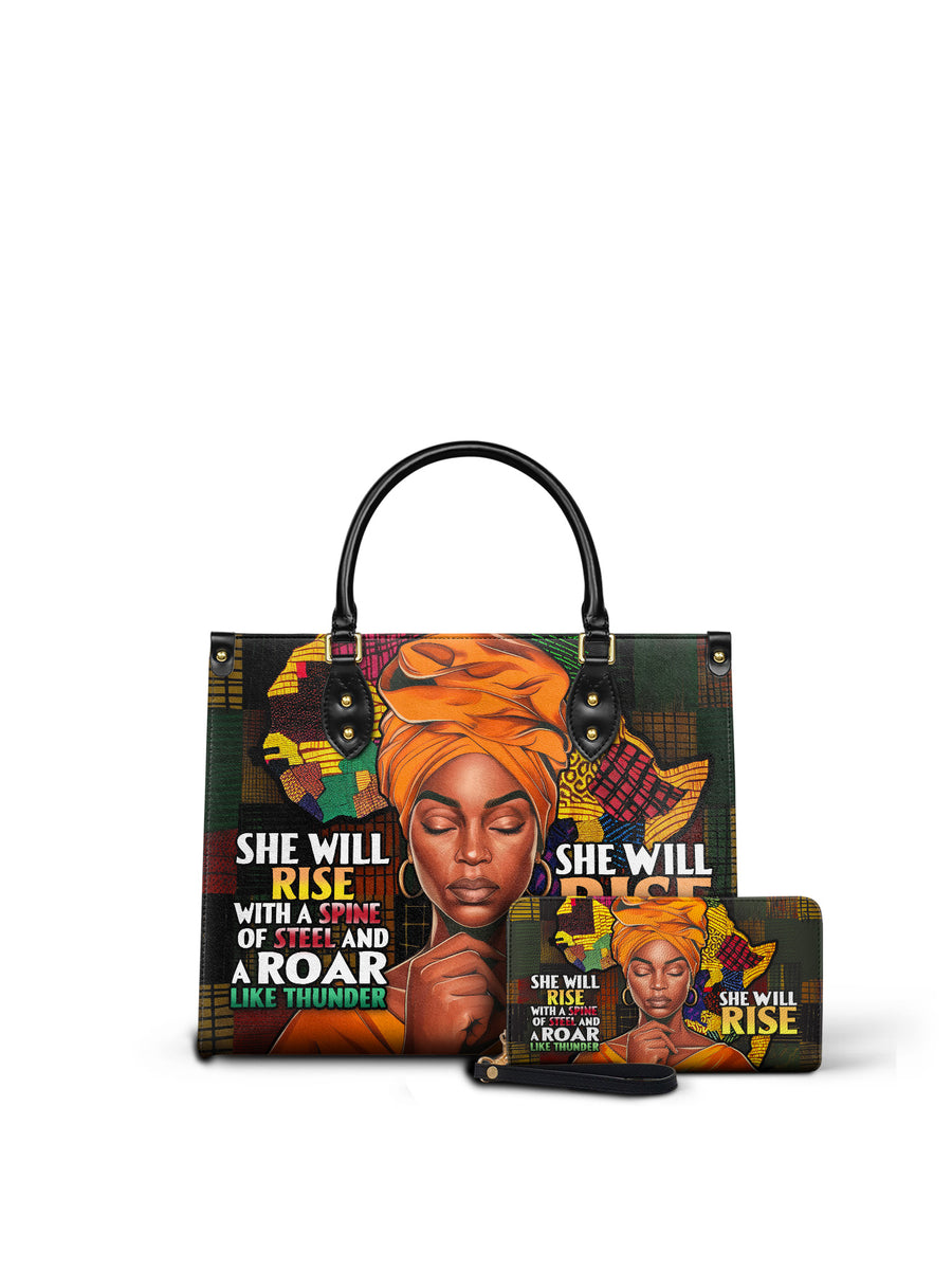 "Thundara" Leather Handbag Matching Set - DD DEAL