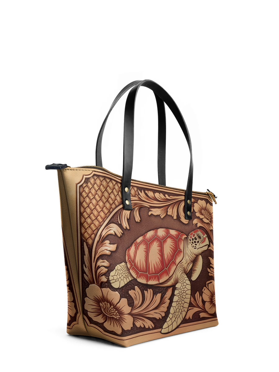 "Ngao" Leather Tote Bag FALL CLEARANCE DEAL