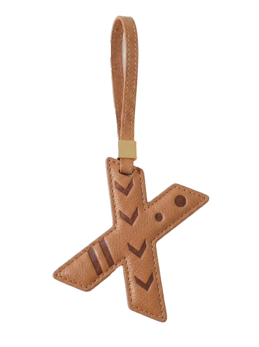 Letter X Leather Charm