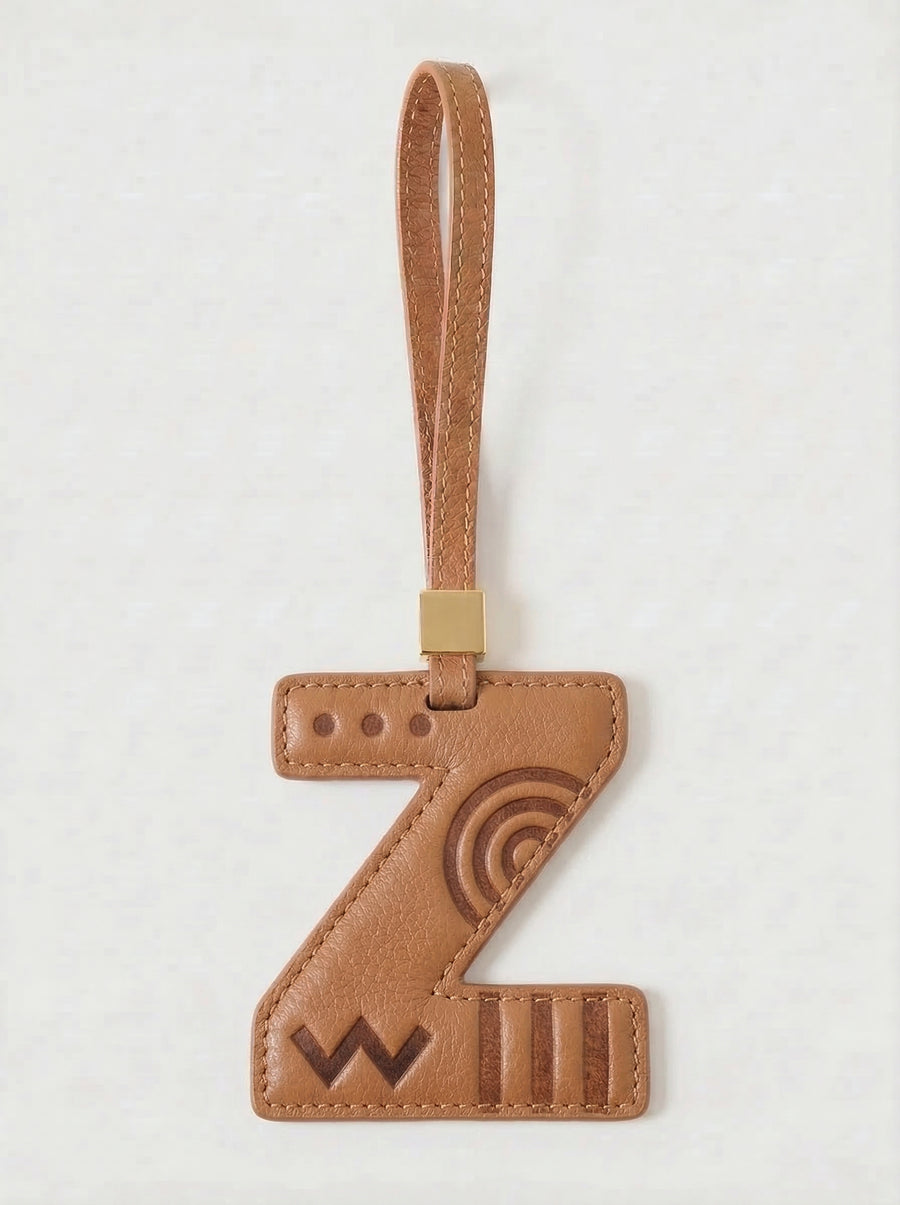 Letter Z Leather Charm